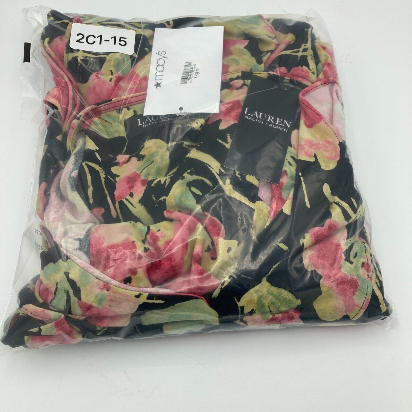 Lauren Ralph Lauren RALPH LAUREN Women’s Black Floral Sleeve Blouse Large Size L / US 10 / IT 46 - 14 Thumbnail