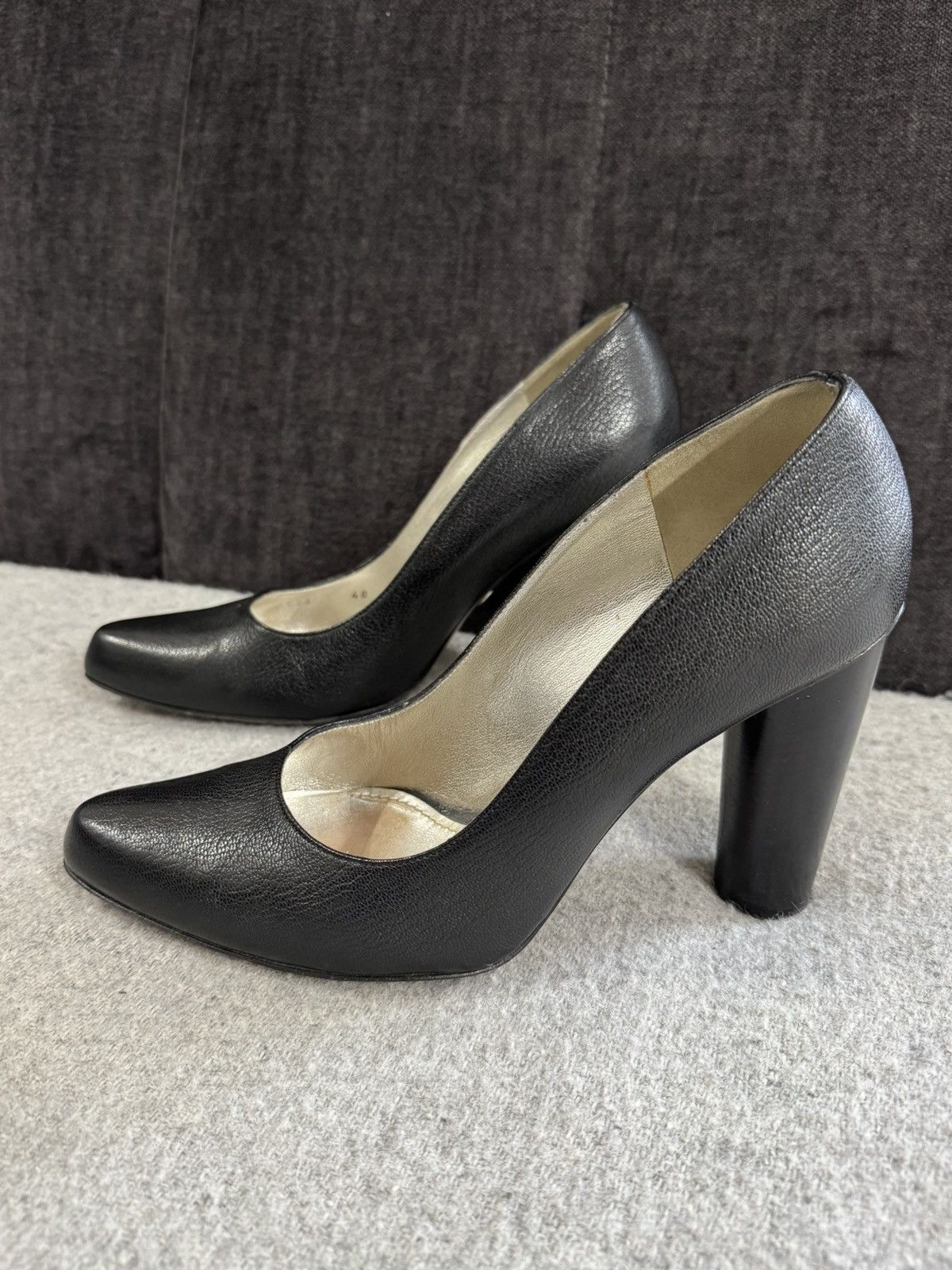 Dolce & Gabbana Dolce & Gabbana D&G Black Leather Heels size 40 luxury Size US 10 / IT 40 - 6 Thumbnail