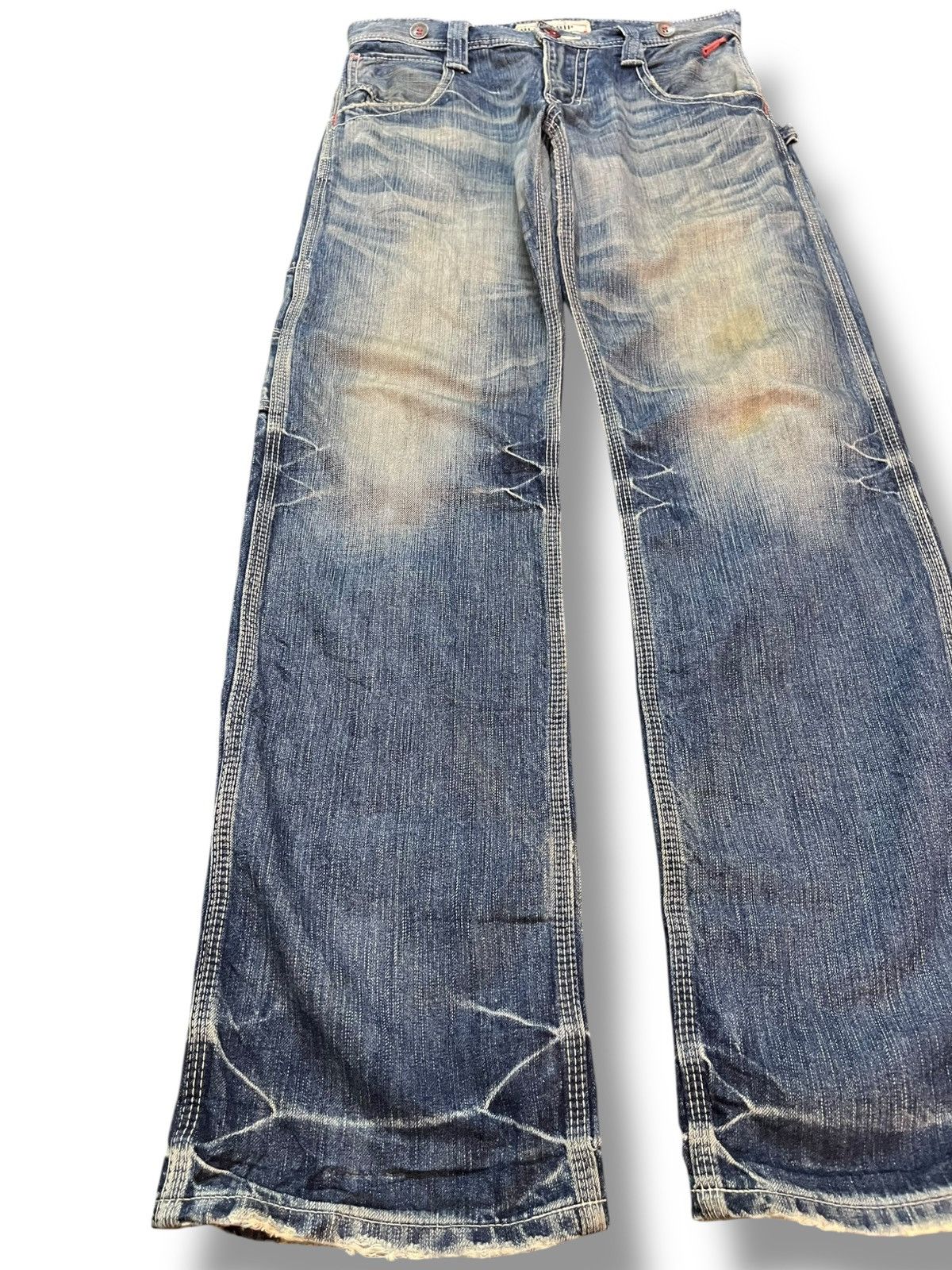 Edwin Vintage Edwin 503 Bluetrip Mudwash Carpenter Buckle Denim Size US 30 / EU 46 - 3 Thumbnail