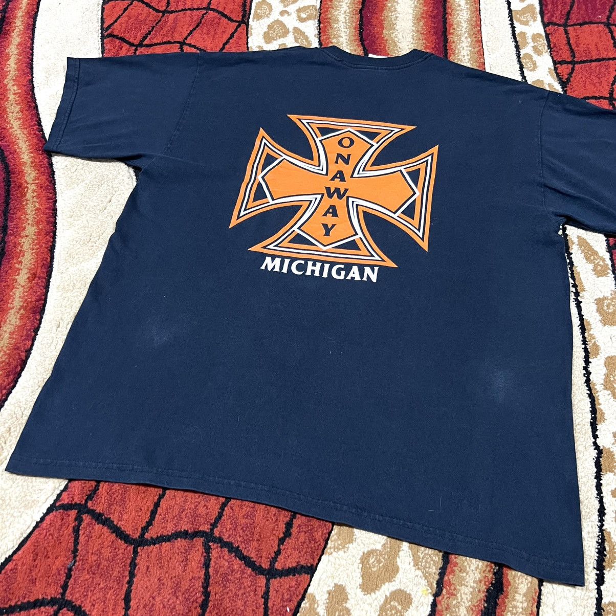 West Coast Choppers Vintage Onaway Michigan West Coast Choppers Design T Shirt Size US XL / EU 56 / 4 - 3 Thumbnail