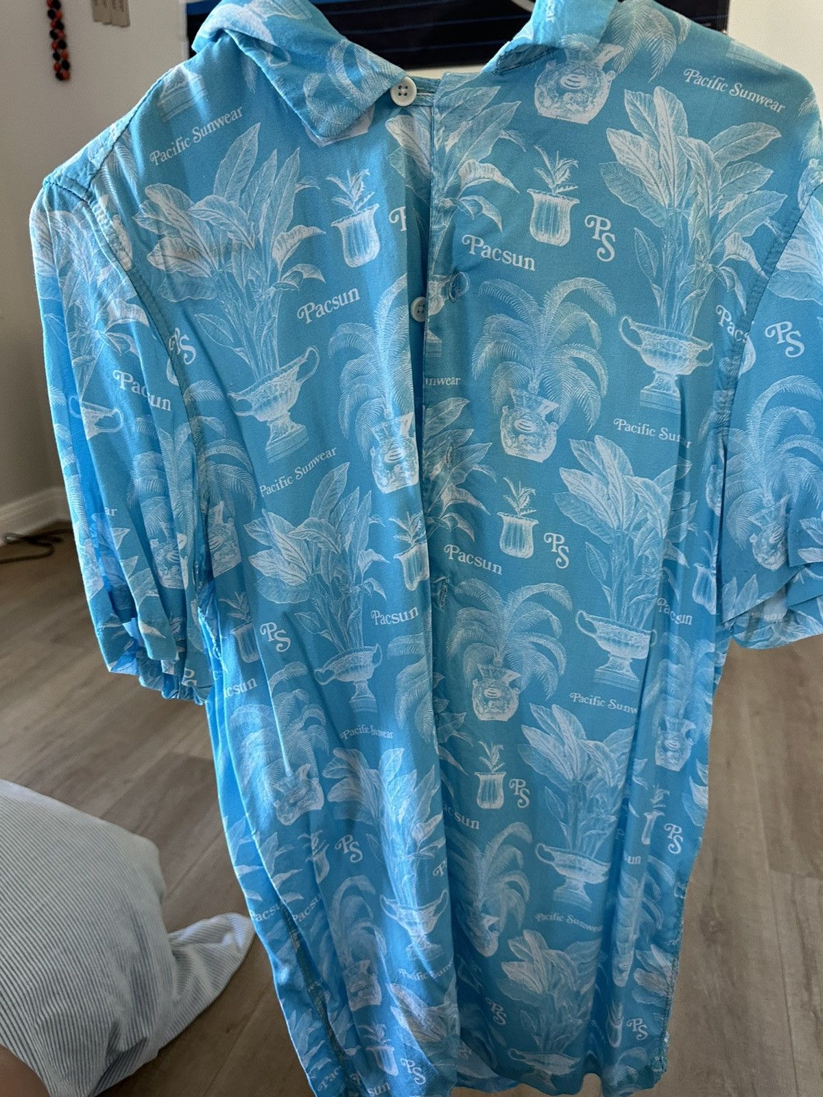 Pacsun × Vintage Aqua Blue PacSun Button Up Shirt Size US M / EU 48-50 / 2 - 1 Thumbnail