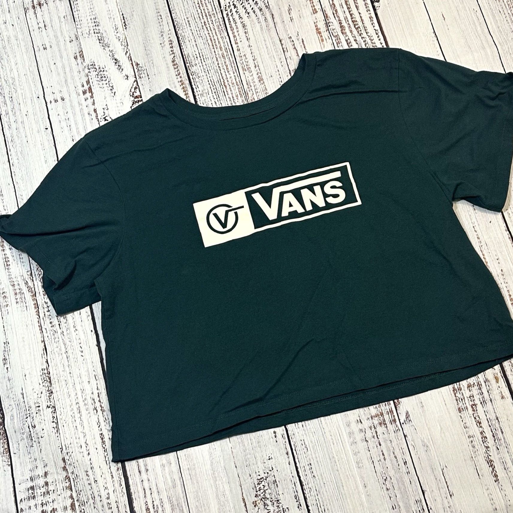 Vans VANS Cropped Crop Top Junior/Teens XL Cotton Multicolor Crew Neck Short Sleeve T-Shirt 90s Skate Boys Girls Mens Womens Size US XL / EU 56 / 4 - 2 Thumbnail