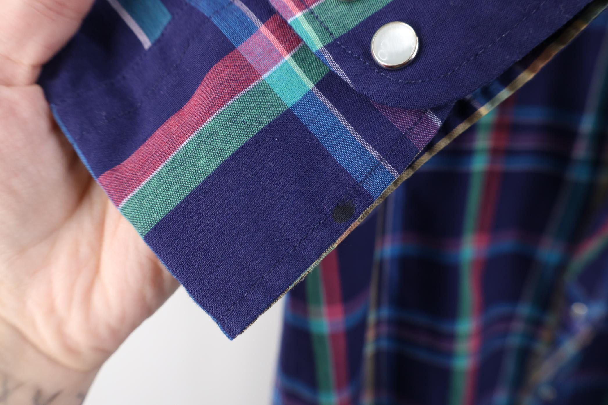 Vintage Vintage 90s Streetwear Western Snap Button Collared Shirt Size US XXL / EU 58 / 5 - 6 Thumbnail