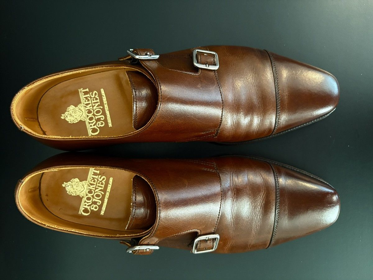 Crockett & Jones Crockett & Jones Lowndes Double Monk Dark Brown Calf 7UK Size US 7 / EU 40 - 7 Thumbnail