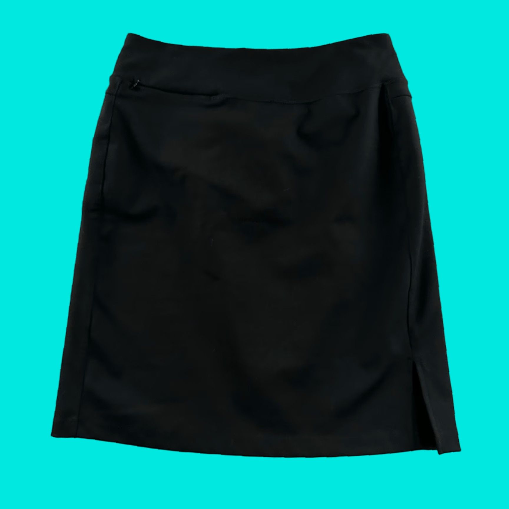Vintage Duluth Womens Skirt Black Size 8 A-line Pockets Stretch Polyester Blend Size 30" / US 8 / IT 44 - 1 Thumbnail