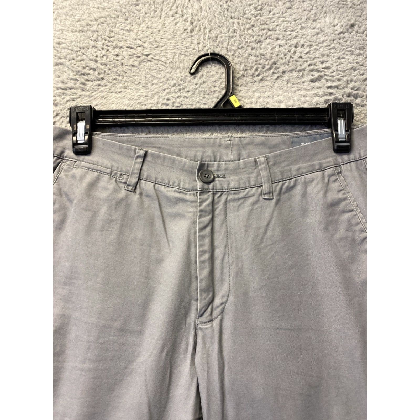 Bonobos Bonobos Chino Pants Men's 31x30 Straight Fit Gray Cotton Button Zip Casual Pants 31 30 Gray Size US 31 - 2 Thumbnail