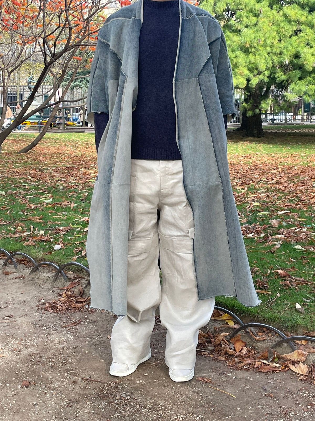 Rick Owens SS22 Fogachine Denim Cloack Size US M / EU 48-50 / 2 - 14 Thumbnail