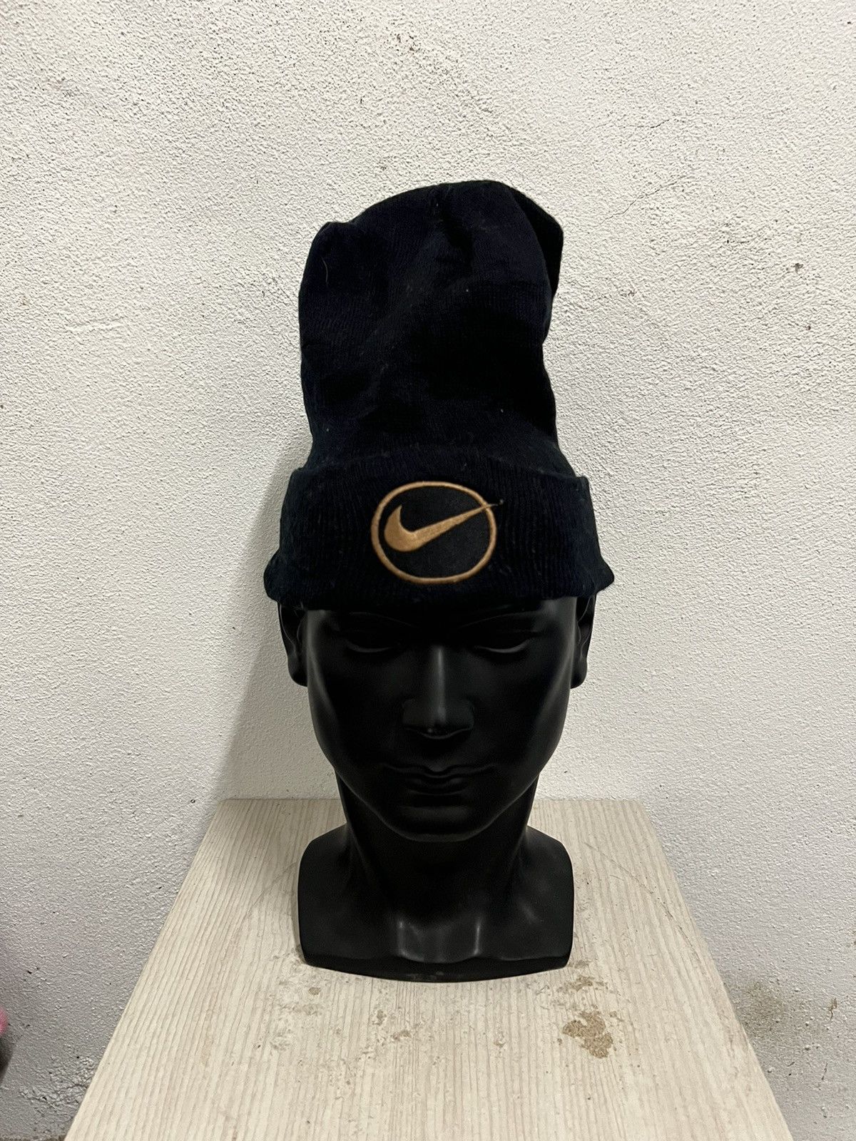 Nike × Vintage Vintage Nike Swoosh Beanie Hat Size ONE SIZE - 2 Thumbnail