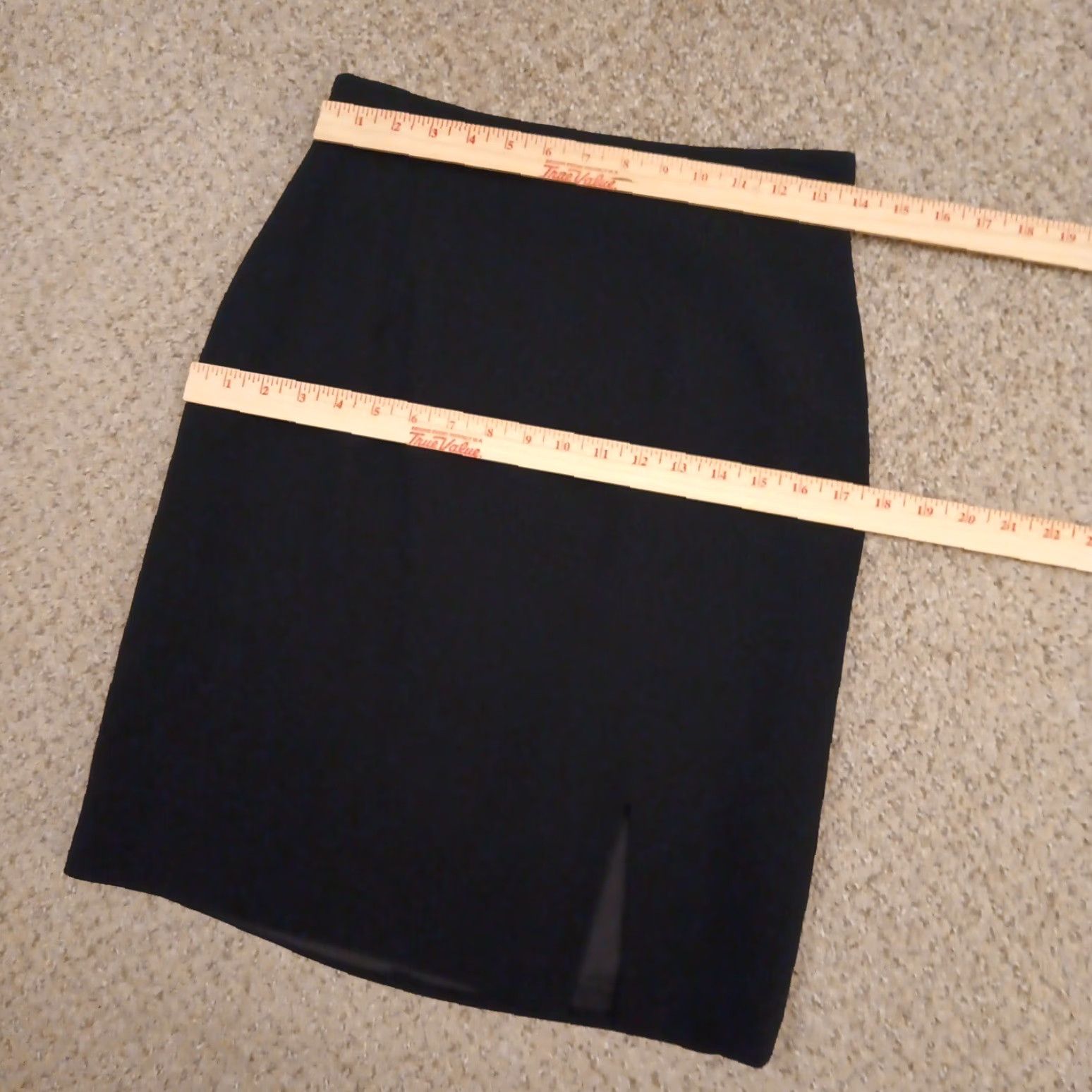 Ann Taylor Ann Taylor Skirt Black Knee Length Lined Slit 6 Pencil Women Regular Dry Clean Only Polyester Slit Knee Length Vintage No Size 28" / US 6 / IT 42 - 2 Thumbnail