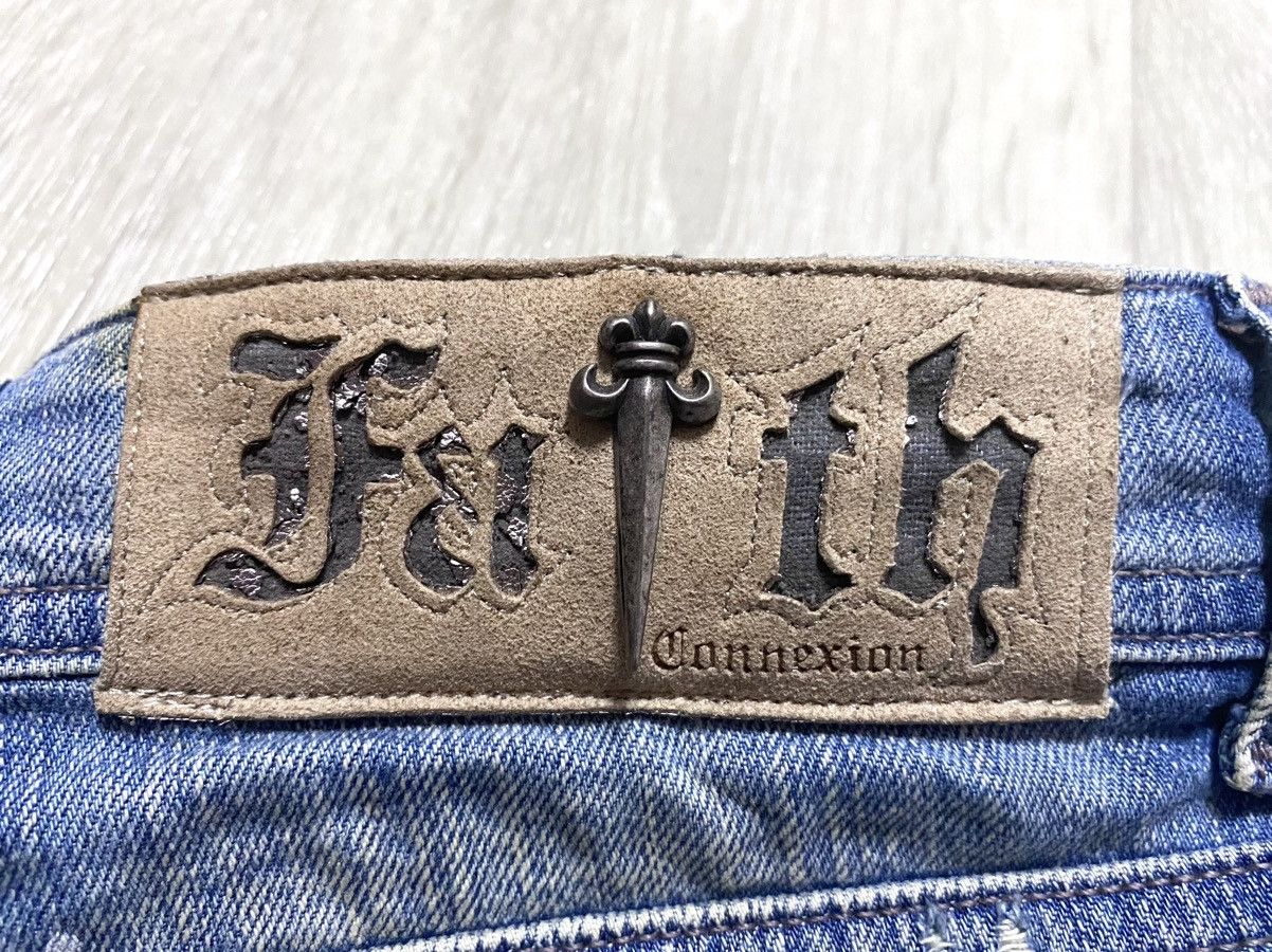 Faith Connexion Women’s Destroyed Washed Paint Splatter Denim Mini Shorts Size 25" / US 0 / IT 36 - 6 Thumbnail