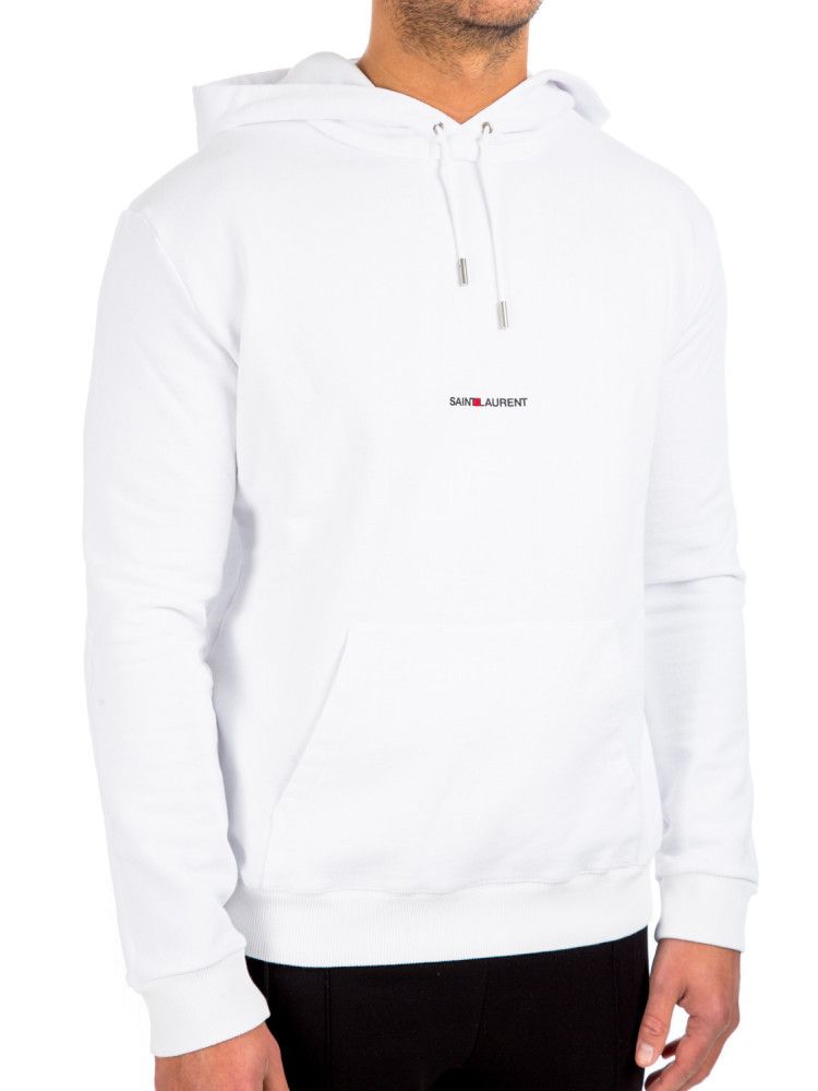 Saint Laurent Paris o1bcso1str1124 Rive Gauche Hoodie in White Size US L / EU 52-54 / 3 - 5 Thumbnail