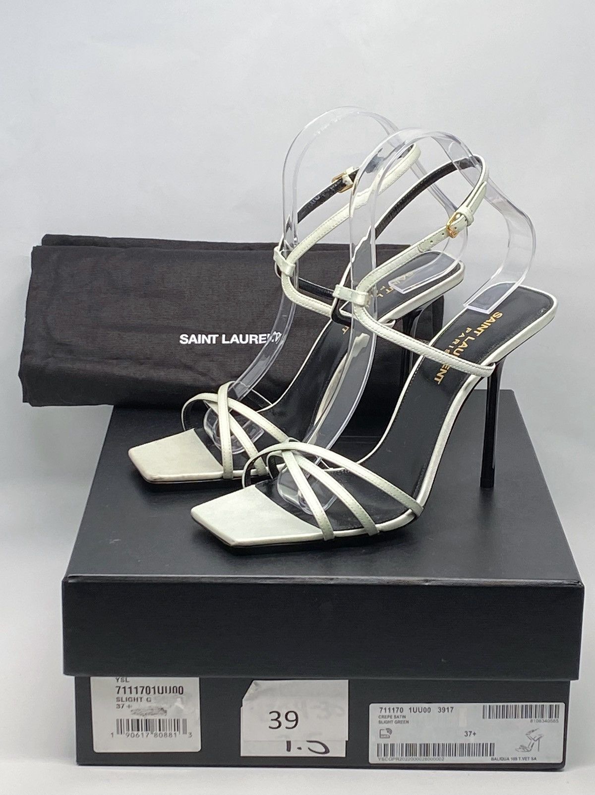 Yves Saint Laurent Saint Laurent Nuit 105mm high-heeled sandals size 37.5 Size US 7.5 / IT 37.5 - 13 Thumbnail