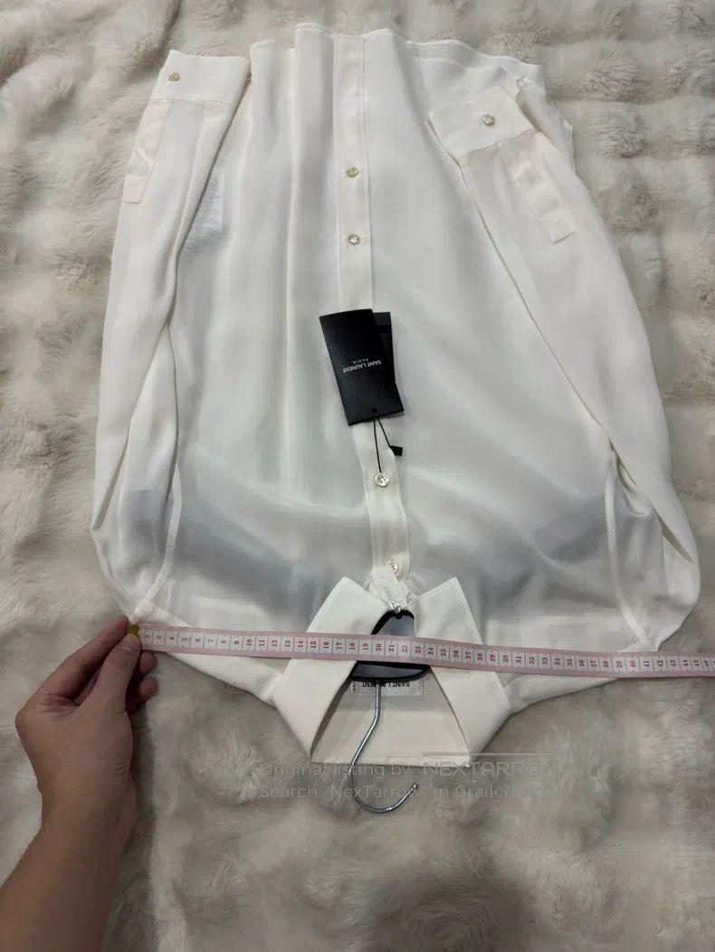 Saint Laurent Paris Saint Laurent Paris Mulberry Silk Shirt Size XS / US 0-2 / IT 36-38 - 5 Thumbnail