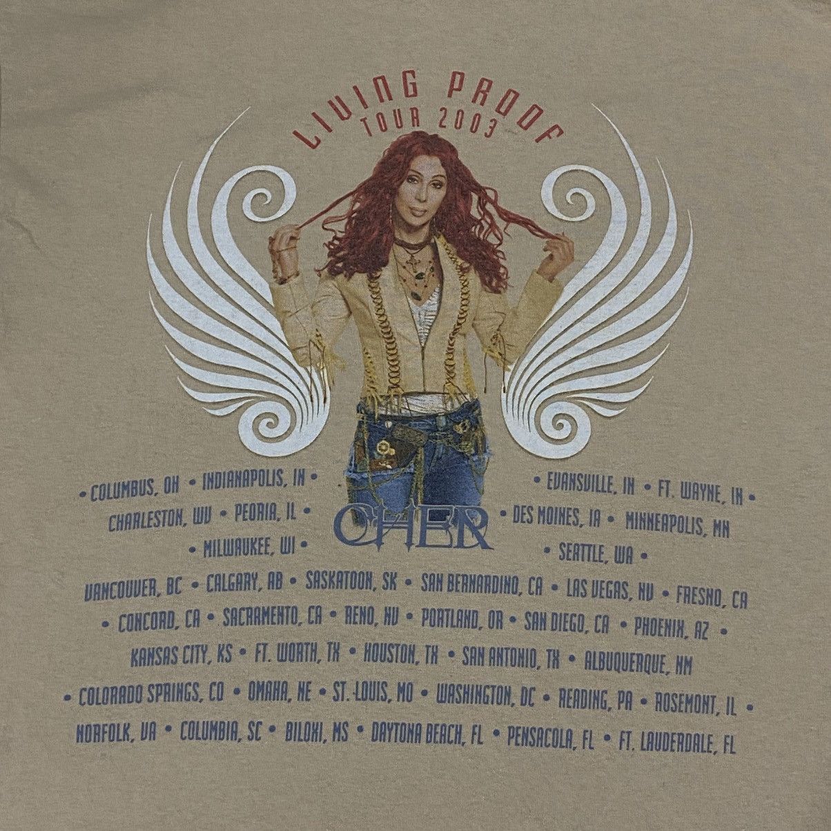 Band Tees Vintage Y2K Cher tour Size US M / EU 48-50 / 2 - 6 Thumbnail