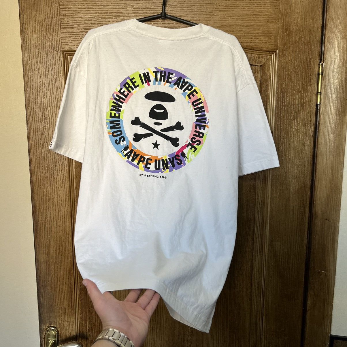 Aape Aape Bape circle logo t-shirt tee big logo Size US XL / EU 56 / 4 - 2 Thumbnail