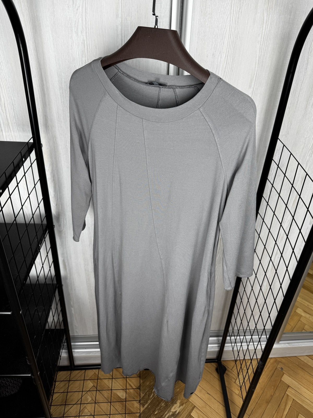 OSKA OSKA Grey Viscose Comfort Fit midi dress avant garde sz 3 Size L / US 10 / IT 46 - 7 Thumbnail