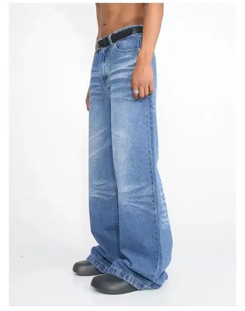 Designer × Japanese Brand × Vintage distressed faded baggy flared pants Size US 32 / EU 48 - 3 Thumbnail