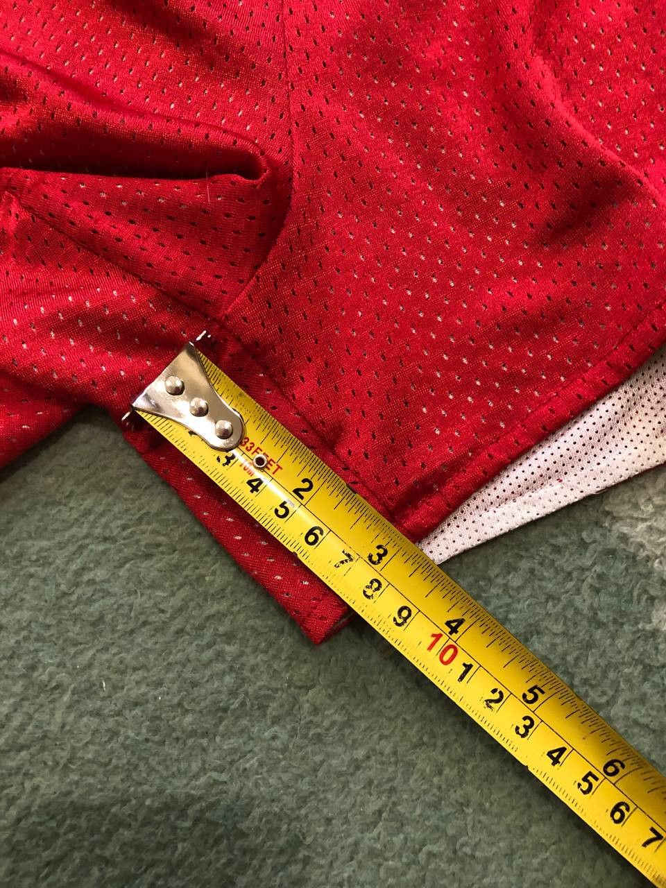 Nike Vintage shorts Nike logo crazy Y2K red streetwear Size US 32 / EU 48 - 11 Thumbnail