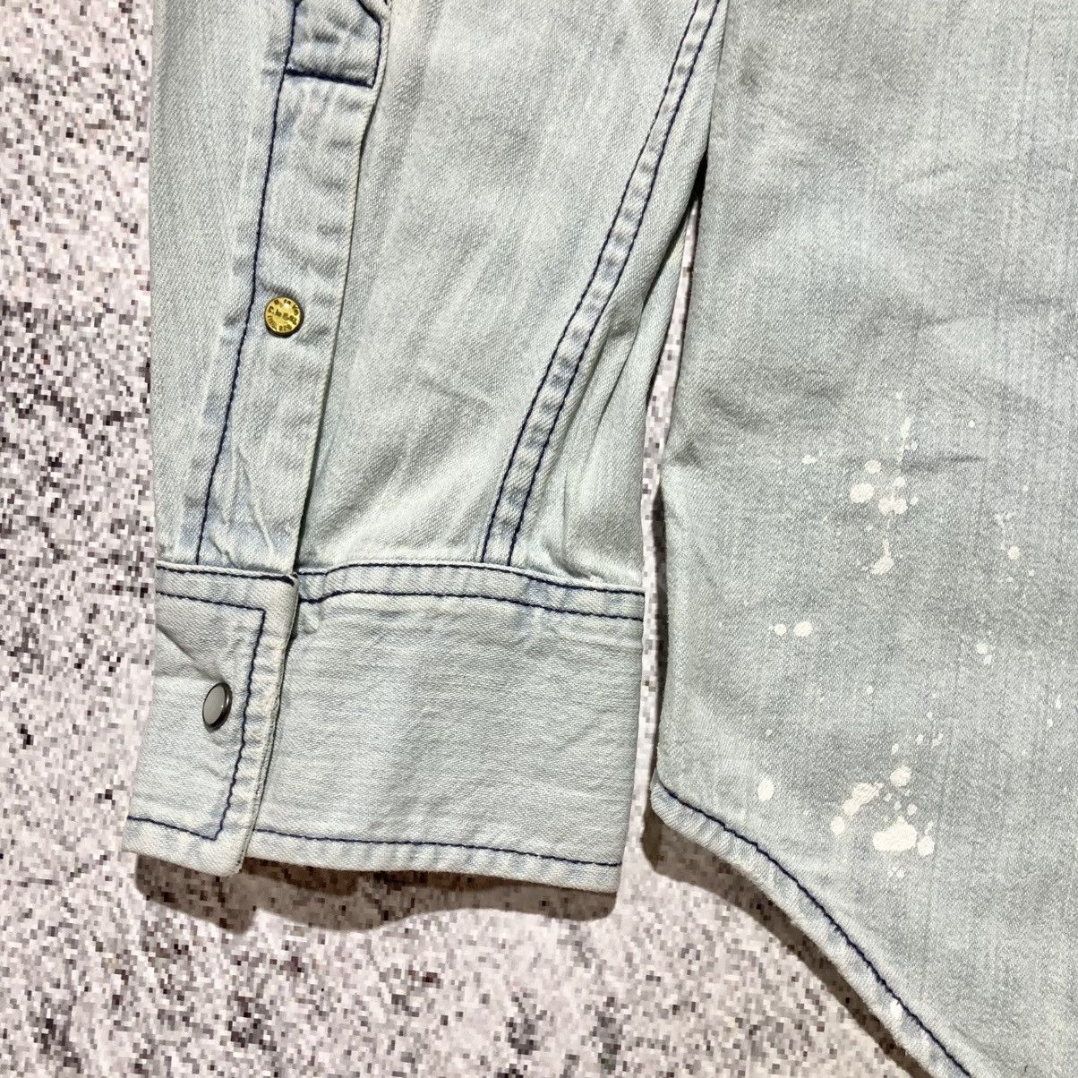 Diesel Vintage Diesel Cowboy Western Shirt Blue Washed Jeans Size US XL / EU 56 / 4 - 16 Thumbnail