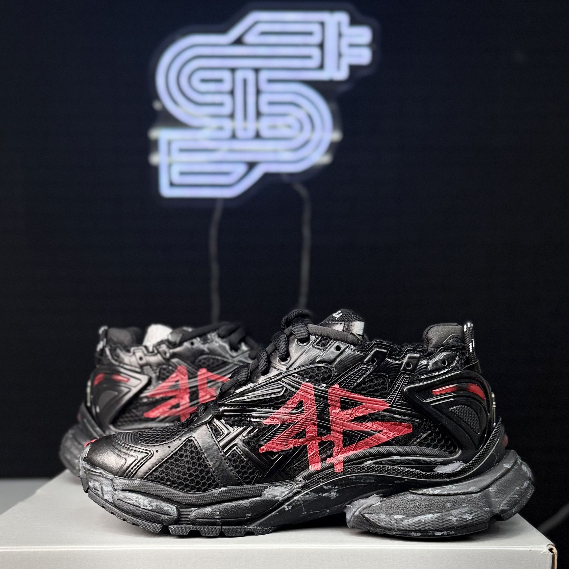Balenciaga Balenciaga Runner Black Graffiti Size US 6 / EU 39 - 3 Thumbnail