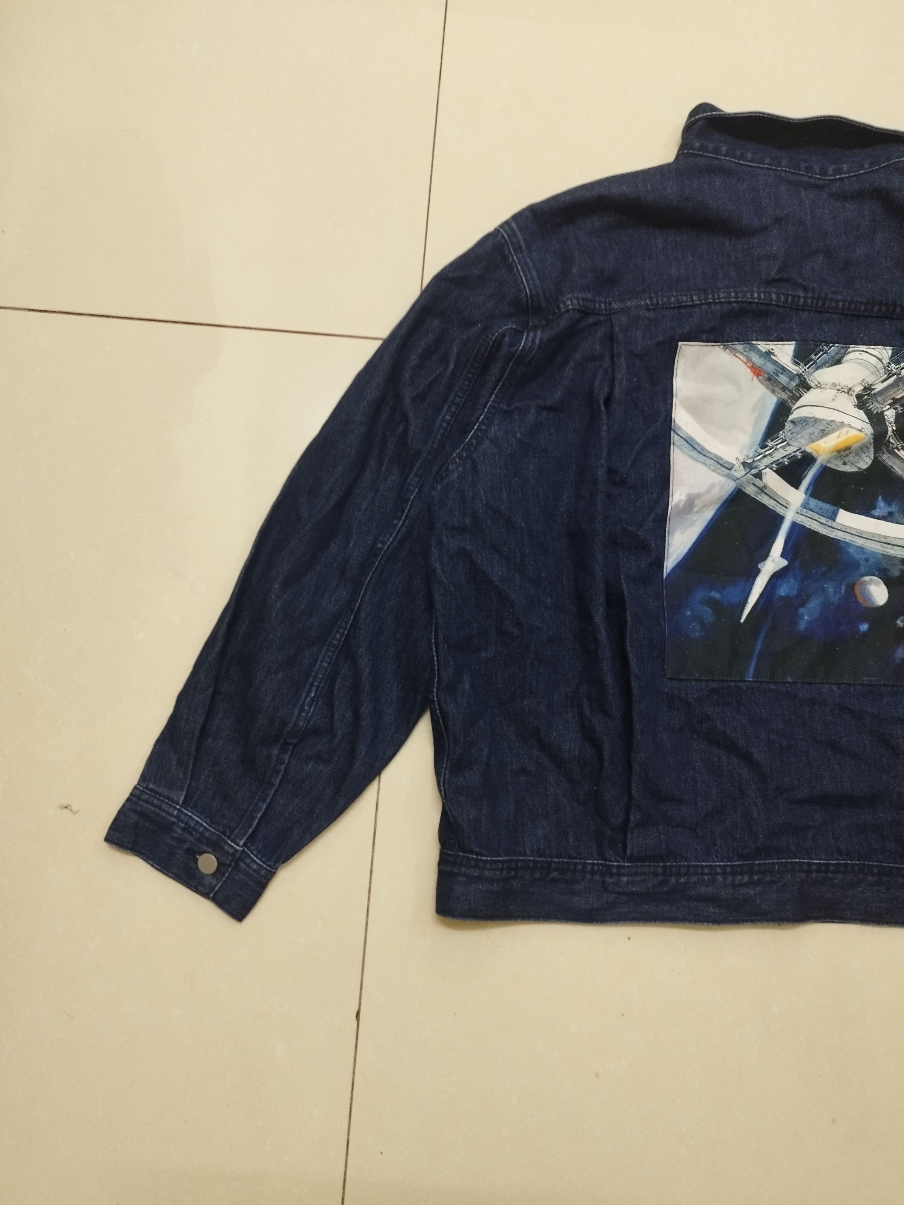 GU Stanley Kubrick A Space Odyssey Type 1 Blue Denim Jacket Size US XL / EU 56 / 4 - 2 Thumbnail
