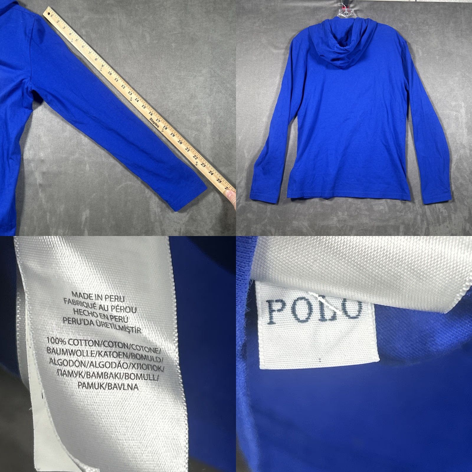 Polo Ralph Lauren Polo Ralph Lauren Crest Shield Lightweight Hoodie Pullover Mens S Classic Fit Blue Knit Pullover Hooded Sweatshirt All Seasons Regular Fit Logos Size US S / EU 44-46 / 1 - 8 Thumbnail
