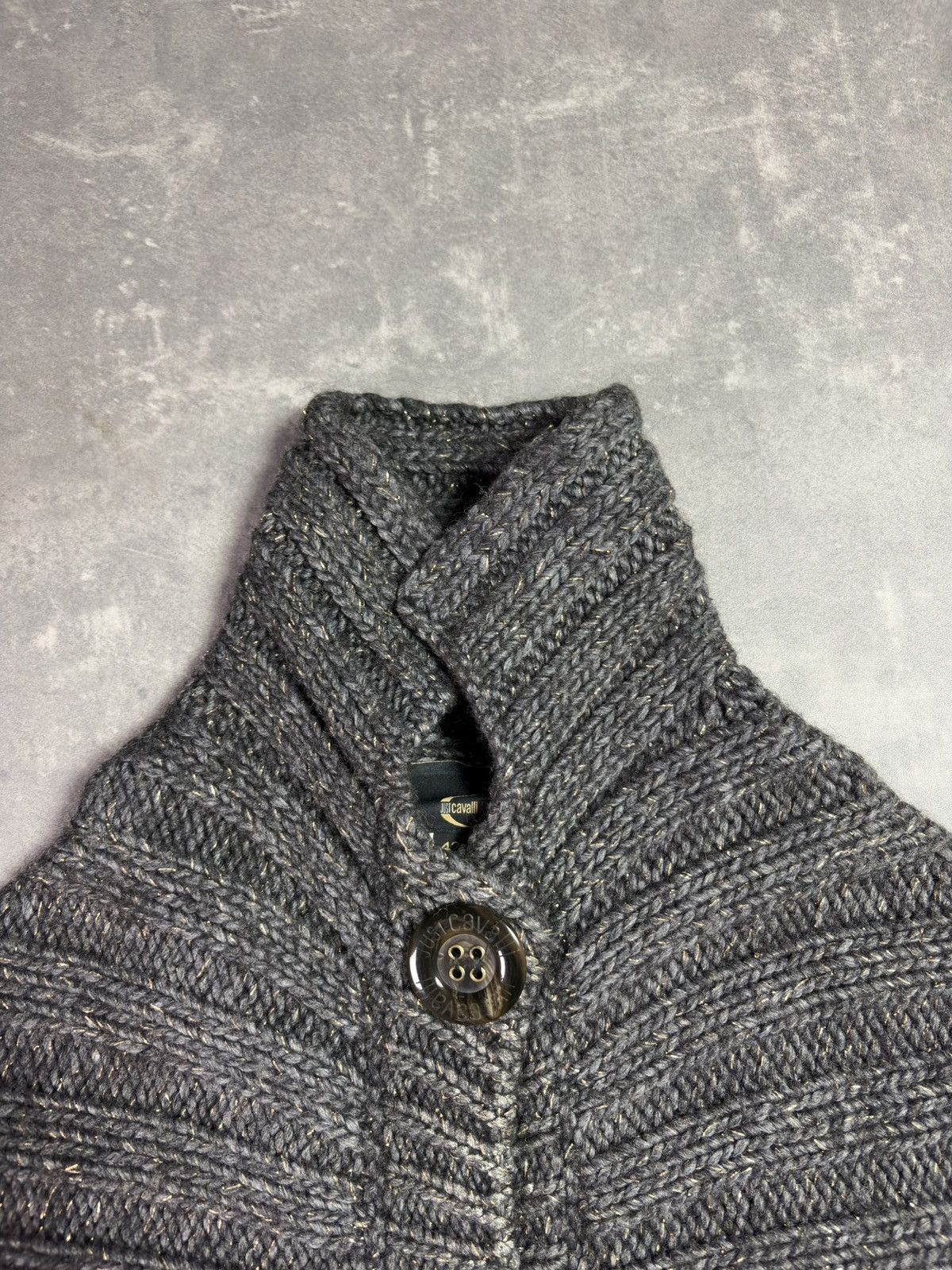 Just Cavalli 00s Just Cavalli Wool Heavy Metallic Fades Cardigan Knit 42 Size M / US 6-8 / IT 42-44 - 13 Thumbnail