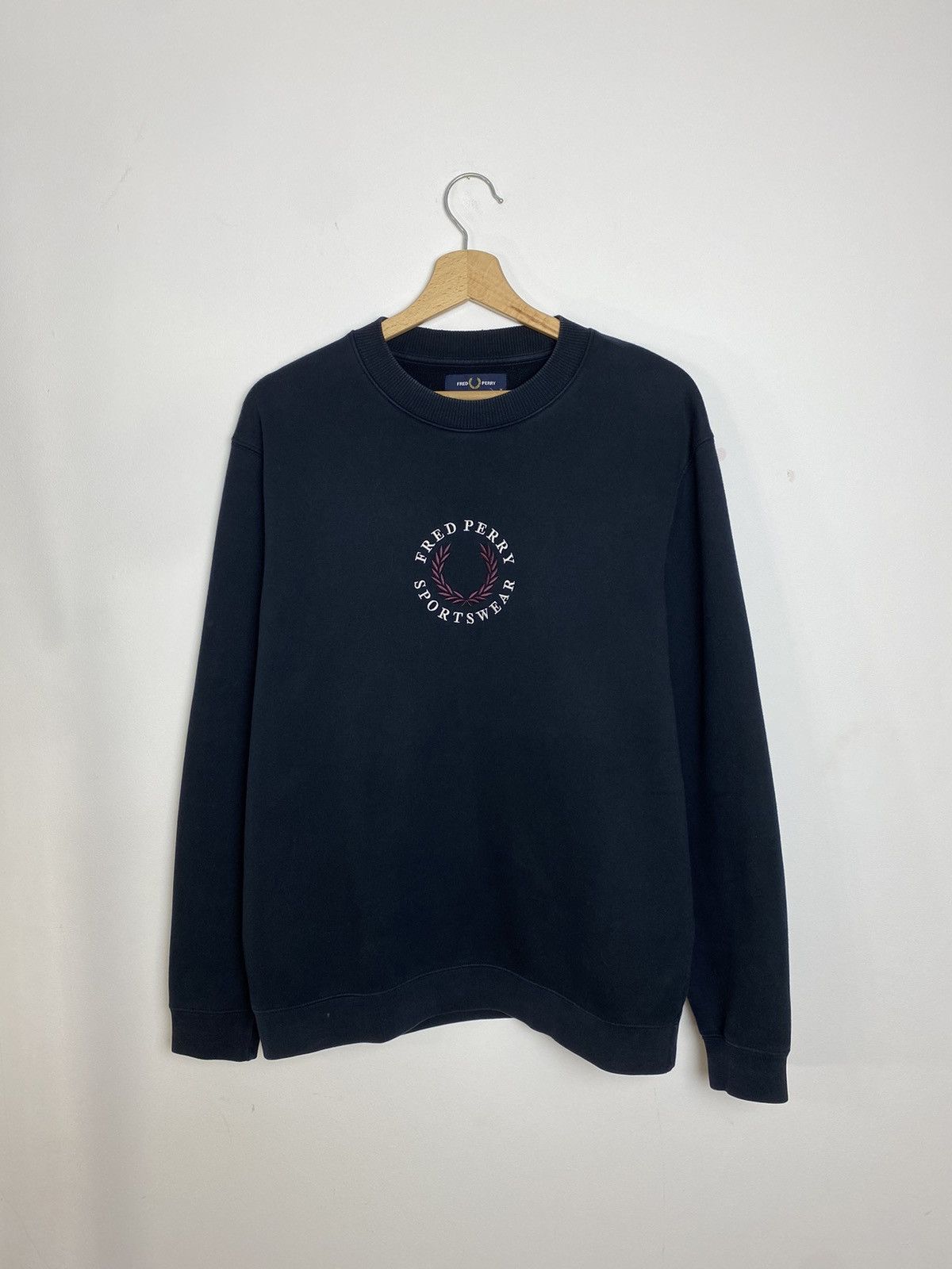 Fred Perry FRED PERRY Branded Sweatshirt Navy Size US M / EU 48-50 / 2 - 2 Thumbnail
