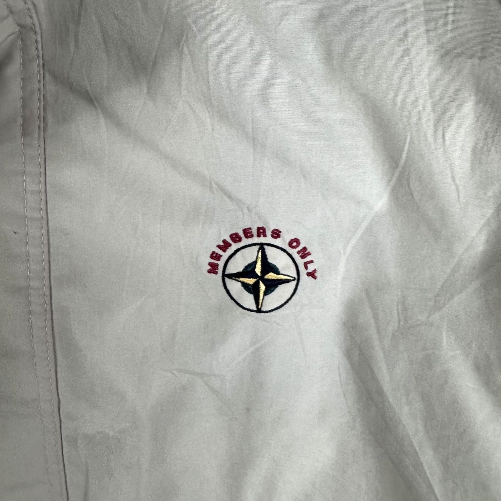 Members Only VINTAGE Members Only Mariner Jacket Mens L White Nautical Windbreaker Lined Size US L / EU 52-54 / 3 - 6 Thumbnail
