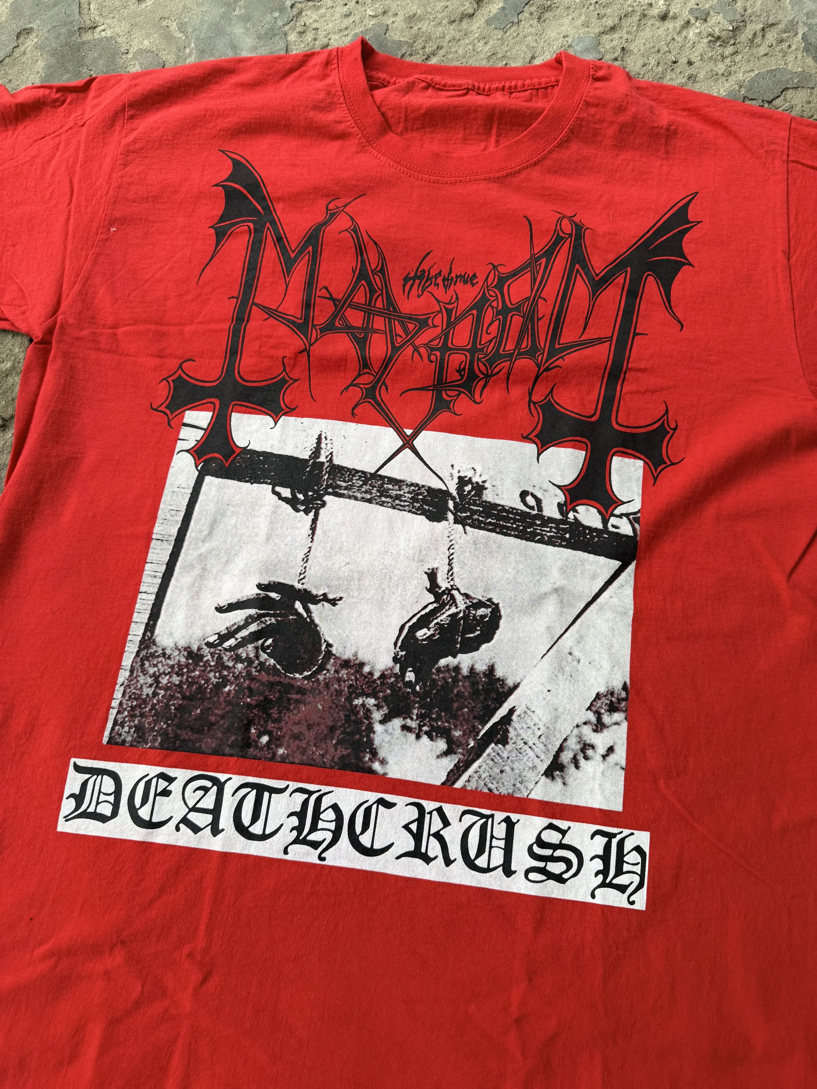 Band Tees Mayhem black metal band tshirt Size US L / EU 52-54 / 3 - 2 Thumbnail
