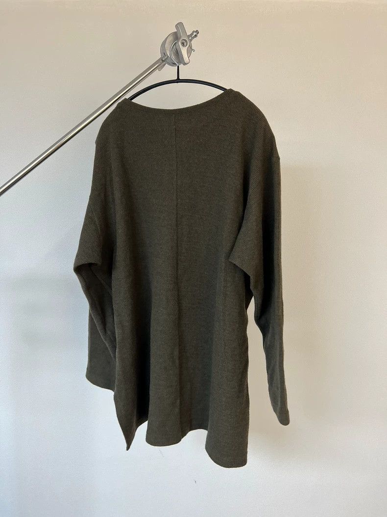 Yohji Yamamoto yohji yamamoto Asymmetric front and back knit sweater 2503- Size US M / EU 48-50 / 2 - 5 Thumbnail