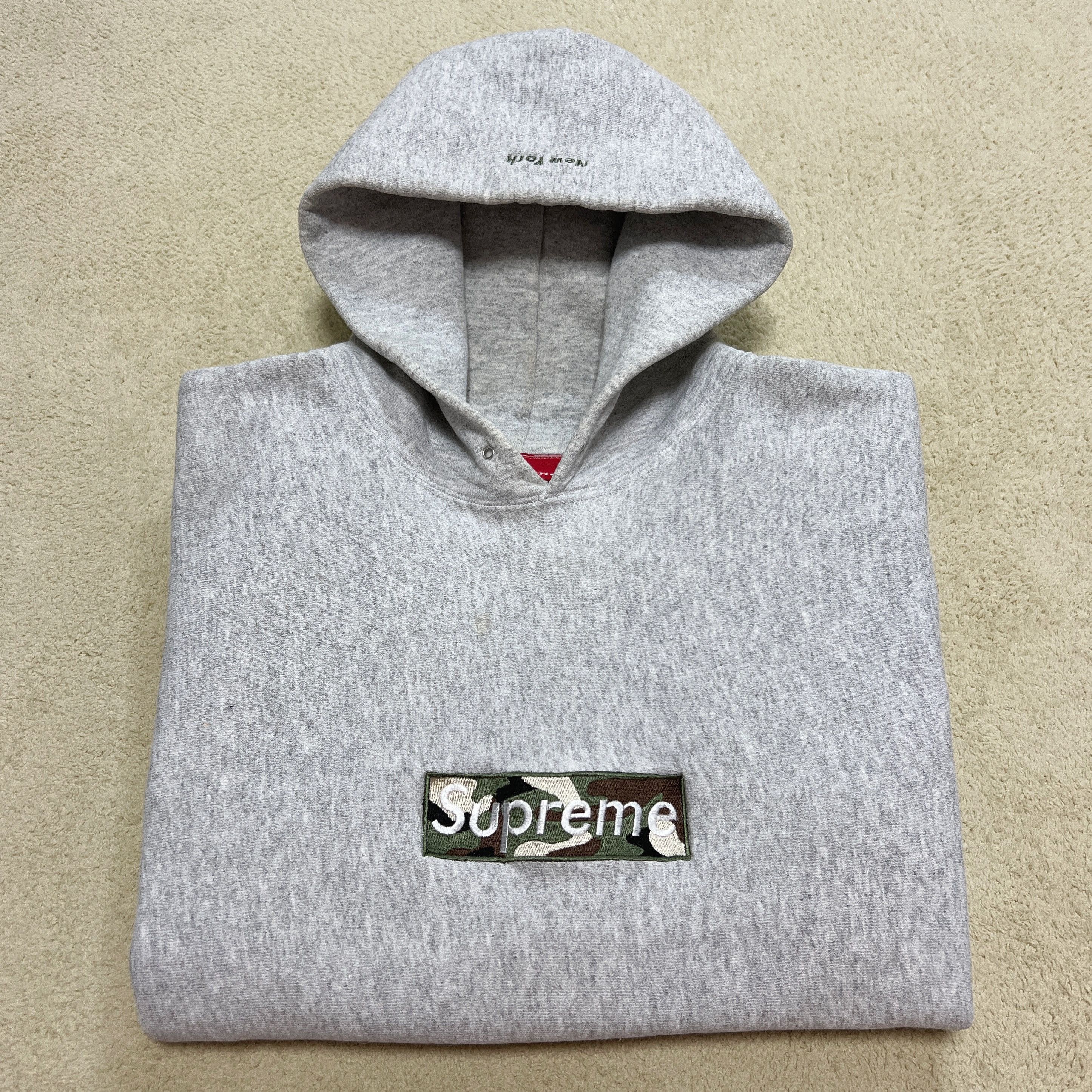 Supreme Supreme 1995 1st Anniversary Camo Box Logo Hoodie | Grailed
