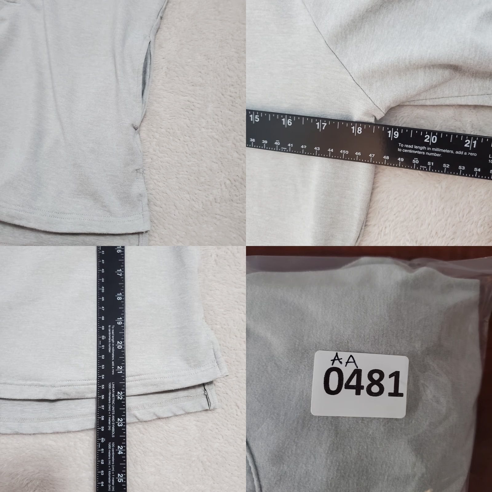 Marine Layer VINTAGE Marine Layer Sweatshirt Raglan 1/4 Zip Women S Gray Rainbow Trim Pullover Long Sleeve Mock Neck Pockets Moisture Wicking 4 Way Stretch Size S / US 4 / IT 40 - 8 Thumbnail
