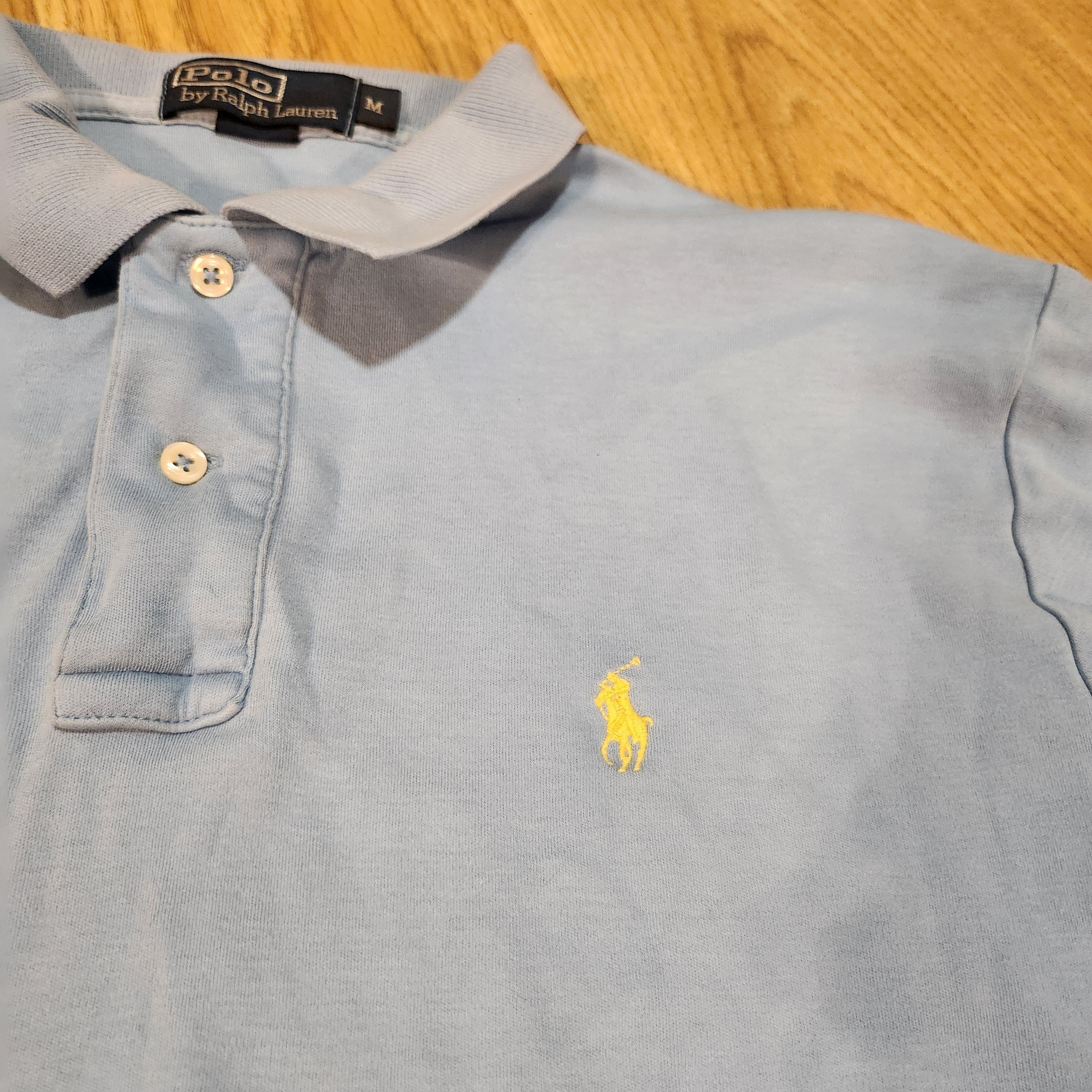 Polo Ralph Lauren × Ralph Lauren Vintage Blue Polo Ralph Lauren with Yellow Logo Size US M / EU 48-50 / 2 - 2 Thumbnail