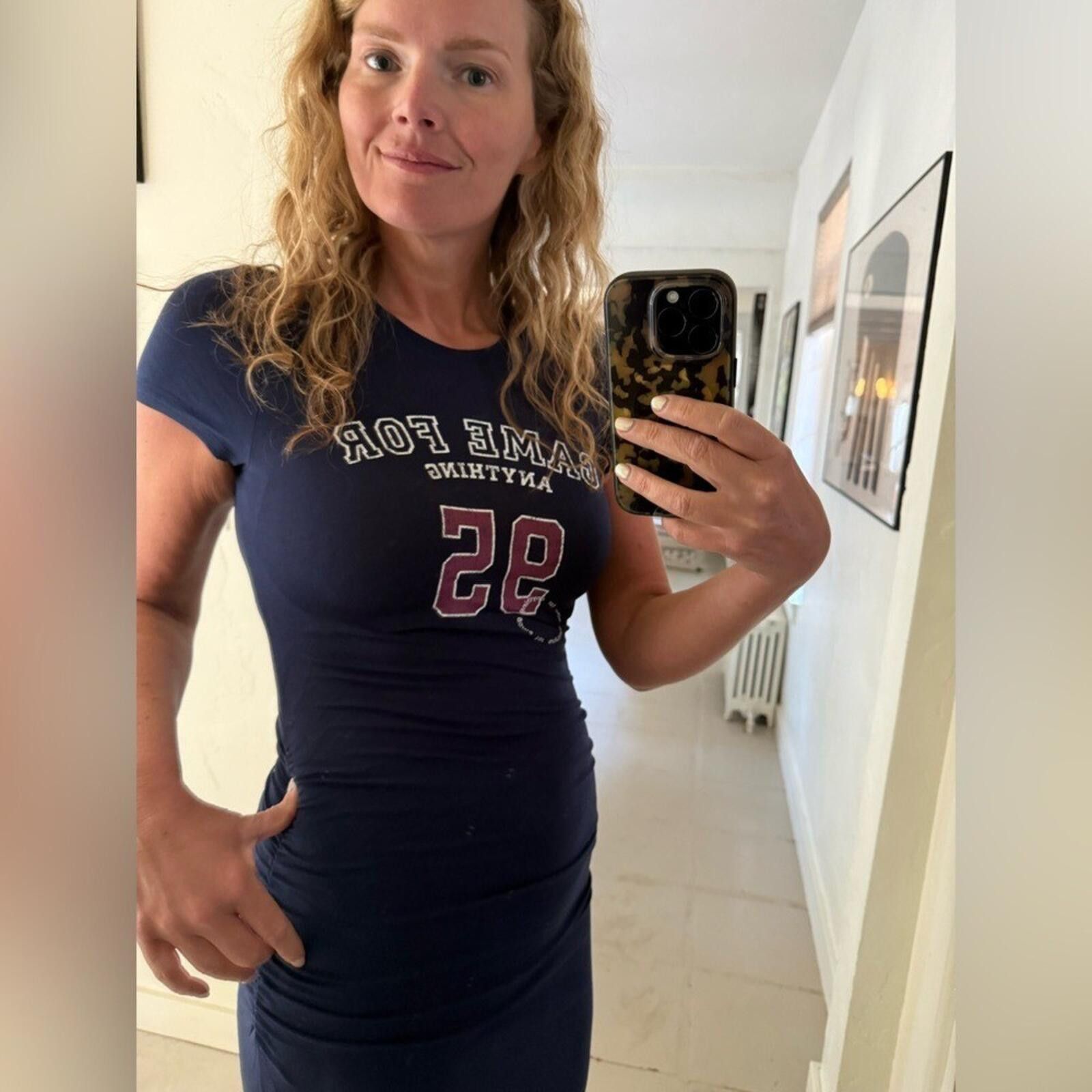 Anthropologie Anthropologie Daily Practice Ready Set Go Midi Dress Navy S Size S / US 4 / IT 40 - 5 Thumbnail
