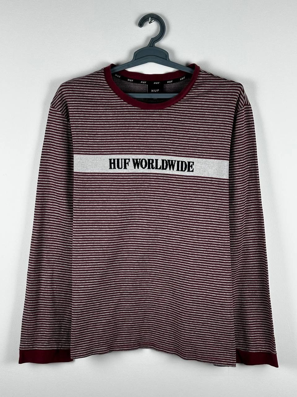Huf Huf Striped Mens Large Long Sleeve Shirt Size US XXL / EU 58 / 5 - 1 Thumbnail