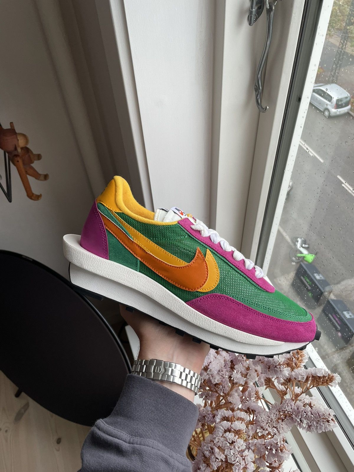 Nike Nike Waffle LD Sacai ‘Pine Green’ Size US 10 / EU 43 - 1 Thumbnail