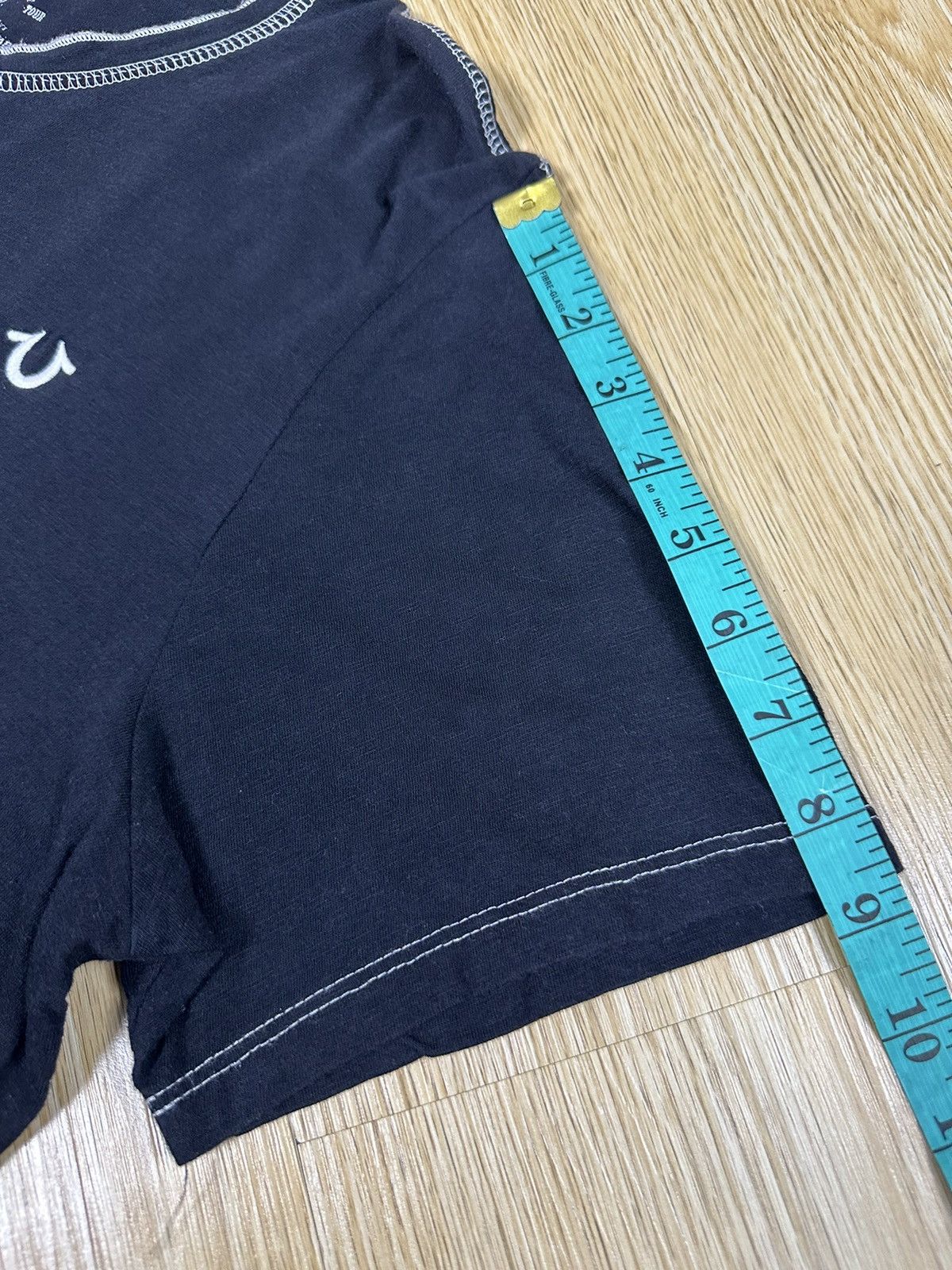 True Religion Y2k True Religion Henley Embroidery Logo Black Tshirt A359 Size US L / EU 52-54 / 3 - 5 Thumbnail