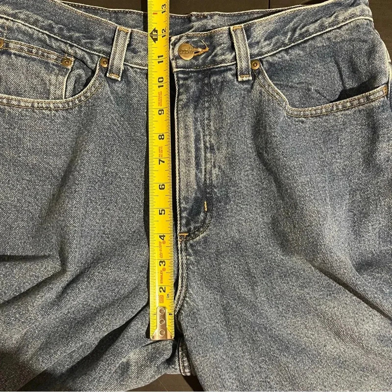 L.L. Bean Women's LL Bean Insulated Relaxed Fit Jeans Size 12 Denim Size 34" / US 12 / IT 48 - 7 Thumbnail