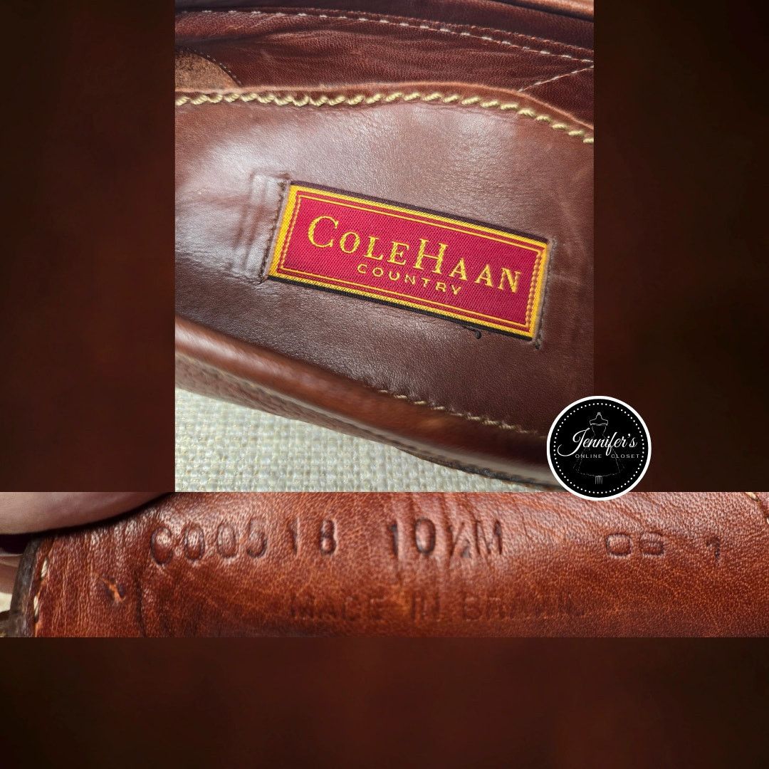 Cole Haan Cole Haan Country Men's Brown Pebbled Leather Loafers 10.5 Size US 10.5 / EU 43-44 - 6 Thumbnail