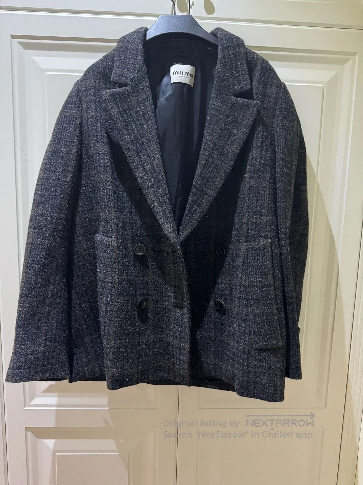 Miu Miu miumi 2022 double-breasted plaid coat. Size US S / EU 44-46 / 1 - 2 Thumbnail