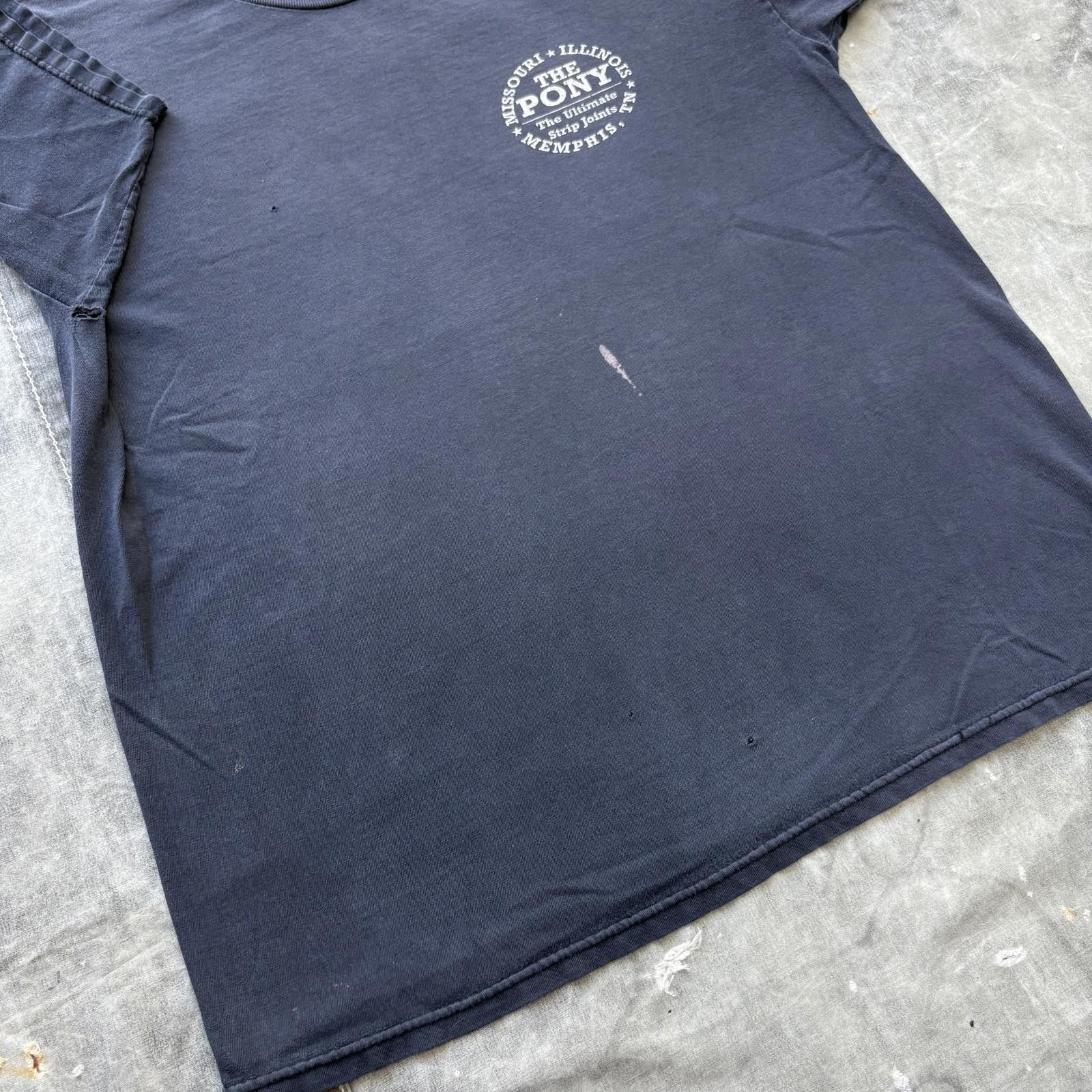 Vintage Vintage Y2K Faded The Pony Strip Joint Funny Quote Sex Shirt Size US L / EU 52-54 / 3 - 6 Thumbnail