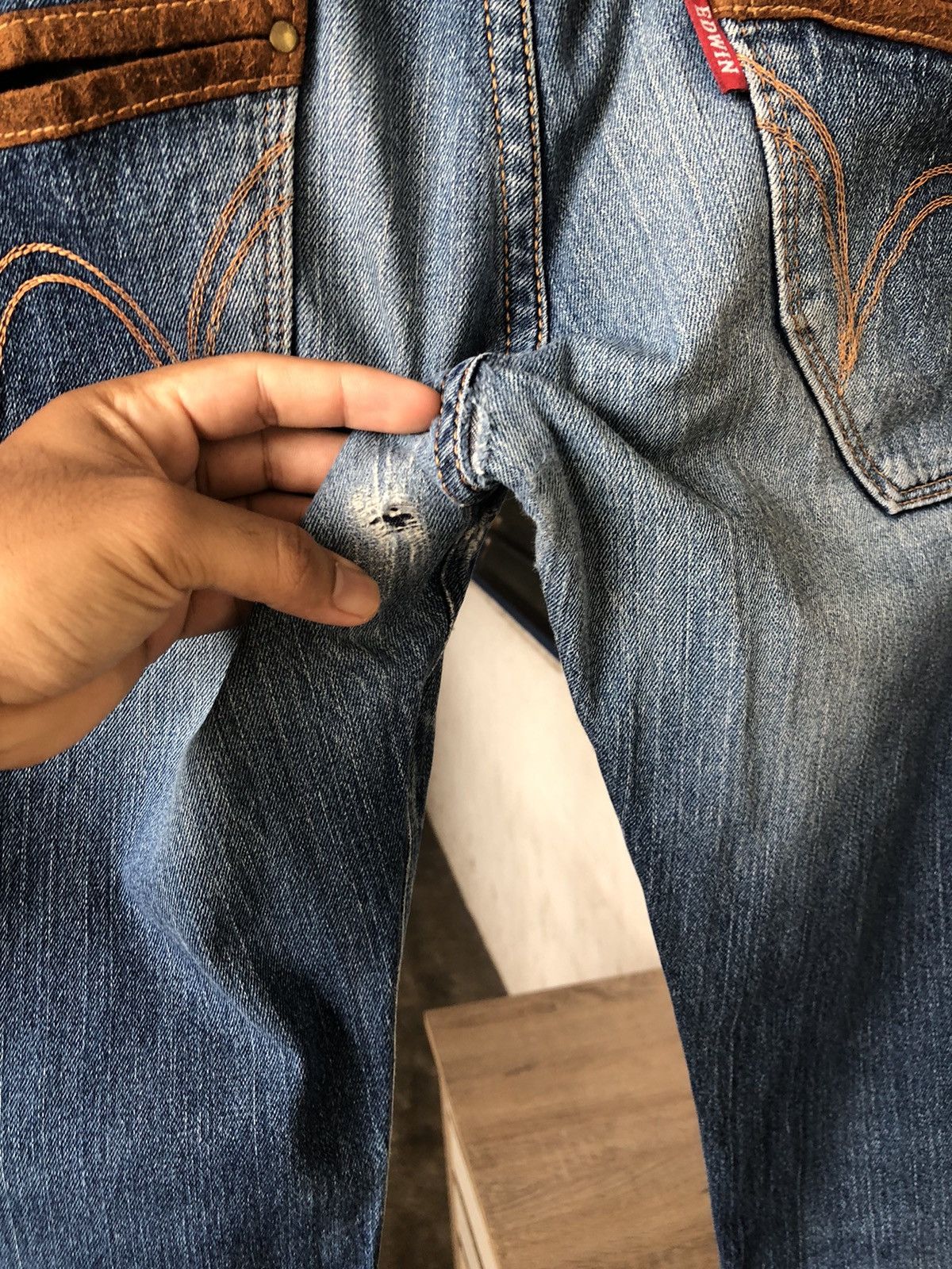 Edwin Vintage Edwin Distressed Denim Size US 32 / EU 48 - 22 Thumbnail