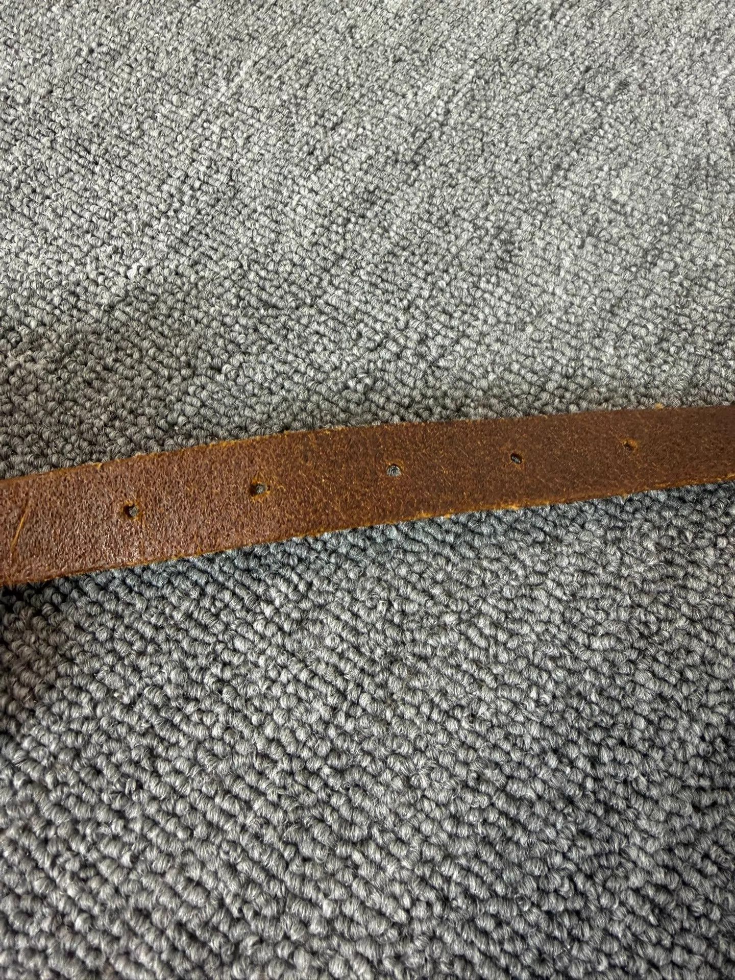 Saint Laurent Paris SLP16SS Black & Brown Vintage Silver Buckle Belt 85cm Size ONE SIZE - 4 Thumbnail