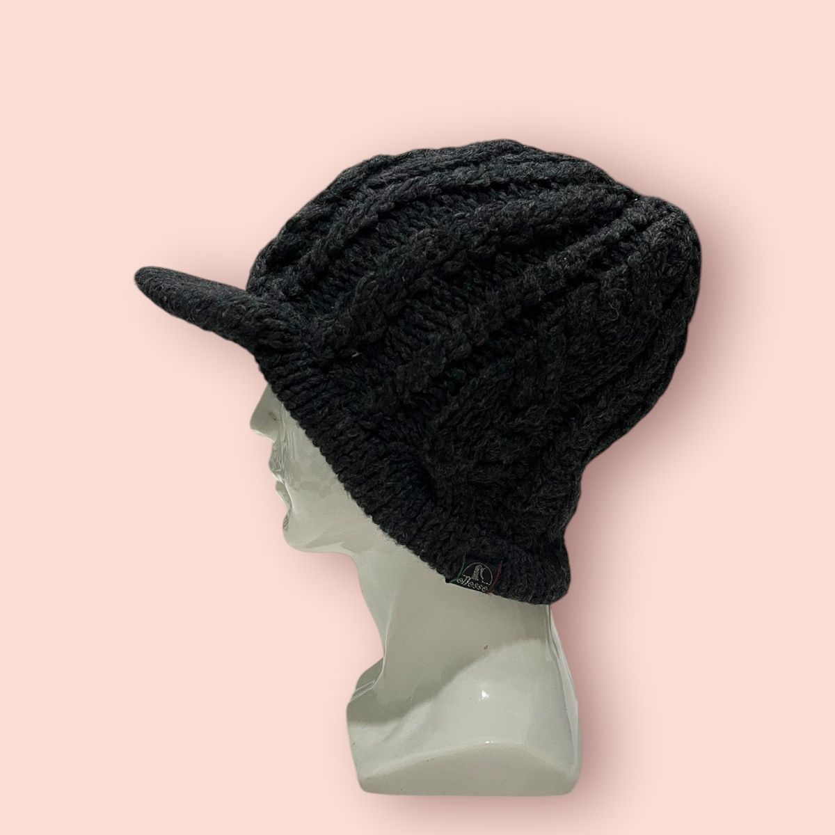 14th Addiction VINTAGE ELLESSE CABLE KNITTED ALT BEANIE HAT Size ONE SIZE - 8 Thumbnail