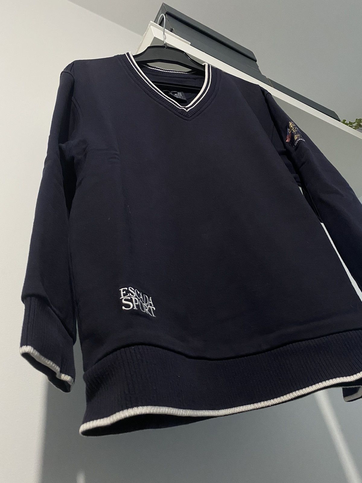 Escada × Escada Sport × Vintage Escada Sport Vintage V-Neck Crewneck M Ryder Cup y2k archive Size US M / EU 48-50 / 2 - 17 Thumbnail