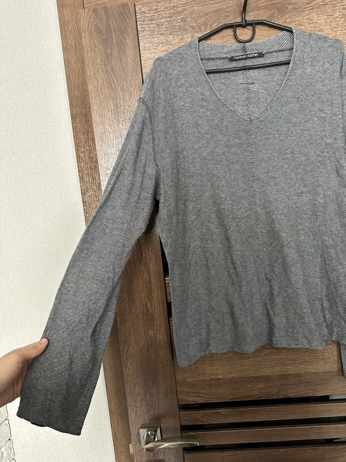 hannes roether Hannes Roether Wool Sweatshirt Pullover Size US L / EU 52-54 / 3 - 6 Thumbnail