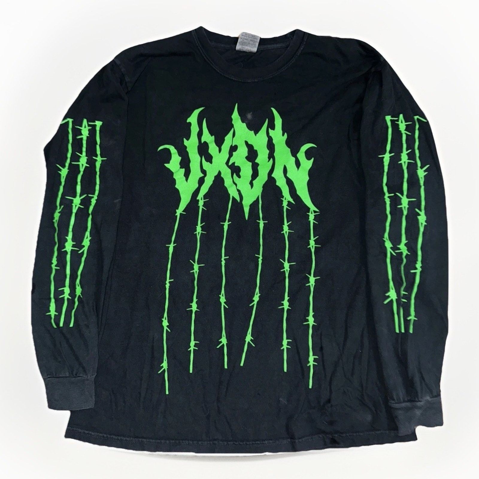 Band Tees × Vintage VXDN Metal Band Long Sleeve T-Shirt Black Barbed Wire L Size US L / EU 52-54 / 3 - 1 Thumbnail