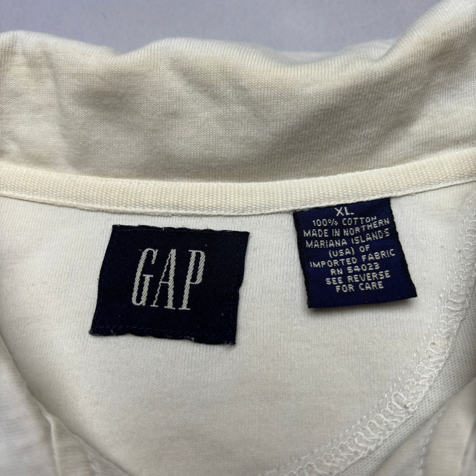 Gap Vintage 90s Gap 1/4 Quarter Zip Polo Shirt Men's XL Size US XL / EU 56 / 4 - 4 Thumbnail