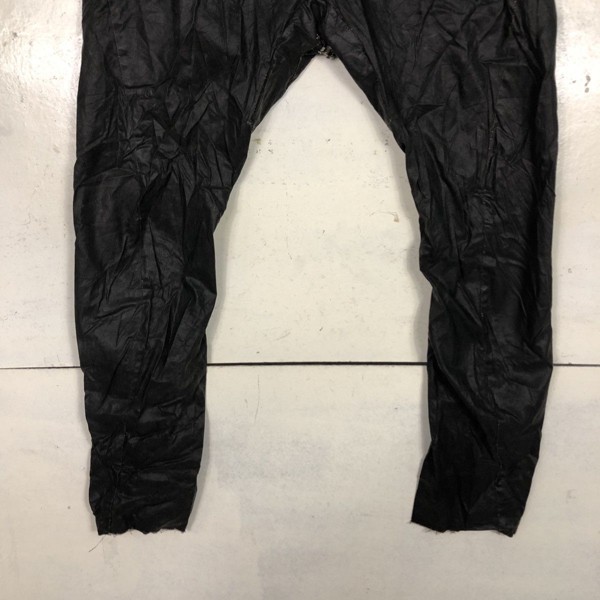 Japanese Brand Masnada Made in Italy Wax Biker Pants Parachute Bondage Size US 32 / EU 48 - 7 Thumbnail